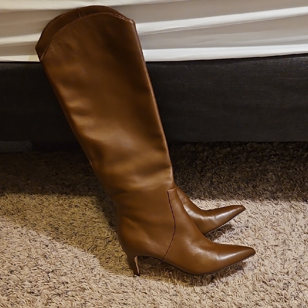 Nine West Brown Heeled Boots